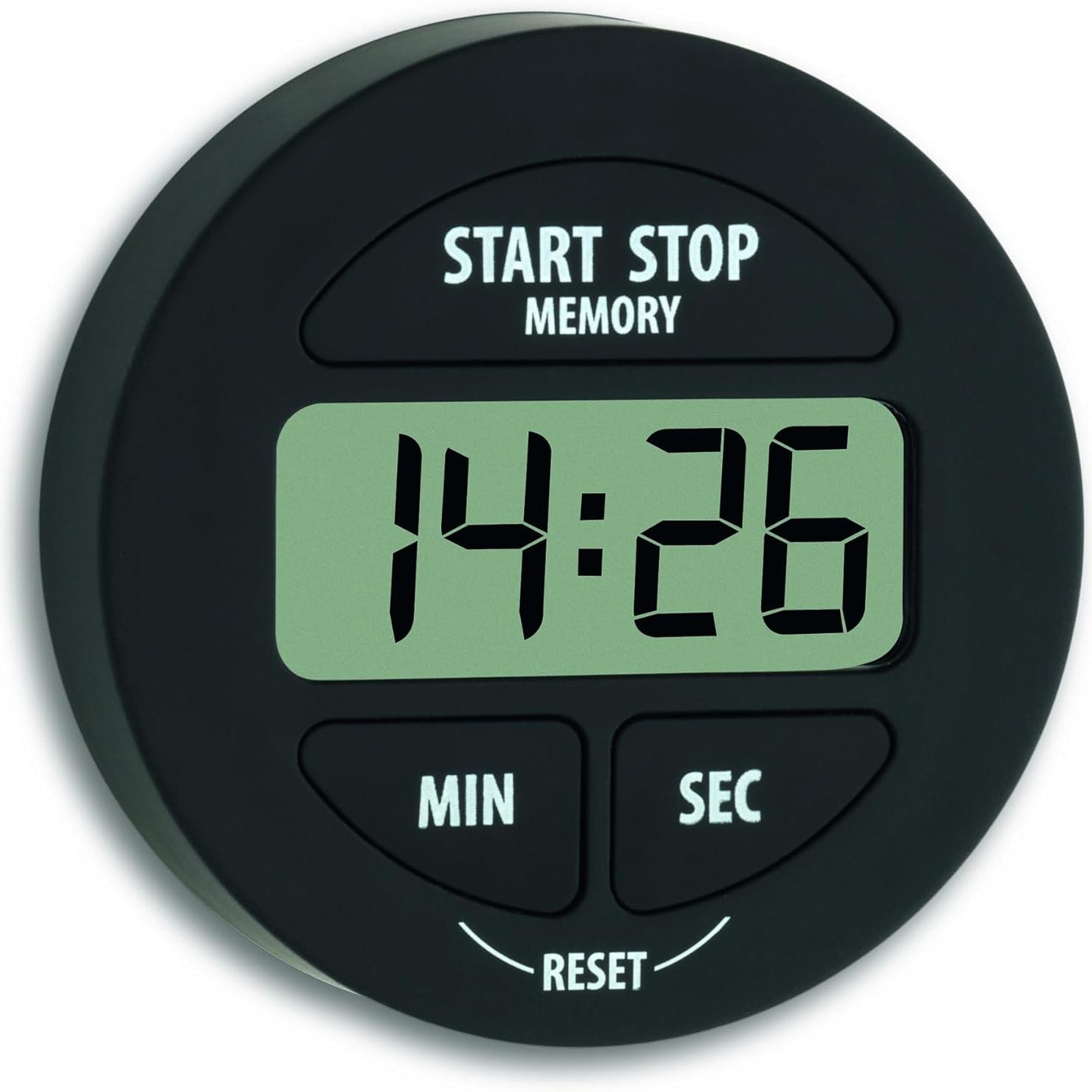 TFA Dostmann 38.2022.01 digital timer black magnetic backing